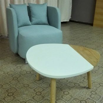 projektovanje namestaja - Cijan fotelj a i stočić - Hrast - farbani medijapan