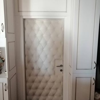 projektovanje namestaja-tapacirana bela vrata